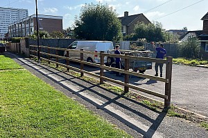 Rustic Rail Fence Installation